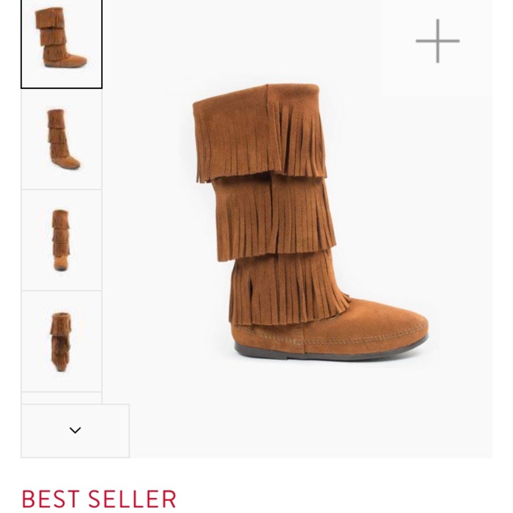 Minnetonka brown boots, size-8